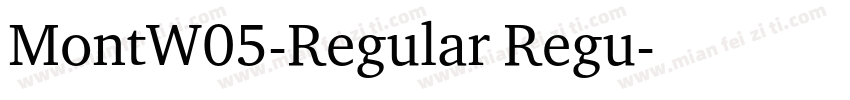 MontW05-Regular Regu字体转换